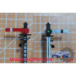 FS 1st category semaphore signal, illuminated and motorisable