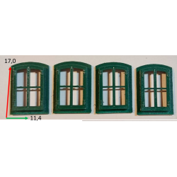 Low arched window, closed