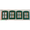 Low arched window, closed