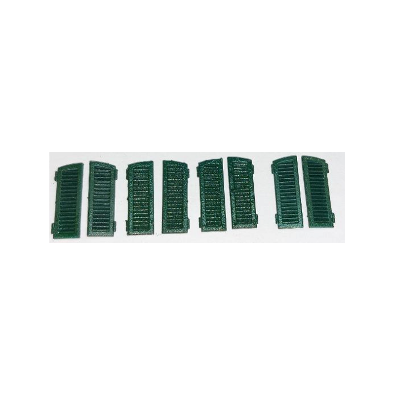 Shutters for low arched window