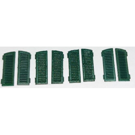 Shutters for low arched window