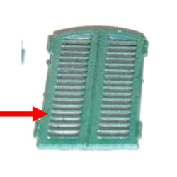 Persiana chiusa per finestra bassa arco