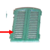 Closed shutter for low arched window