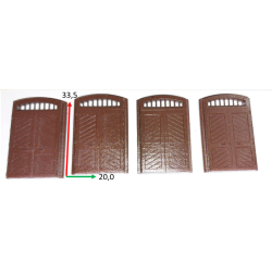 Warehouse door with grille