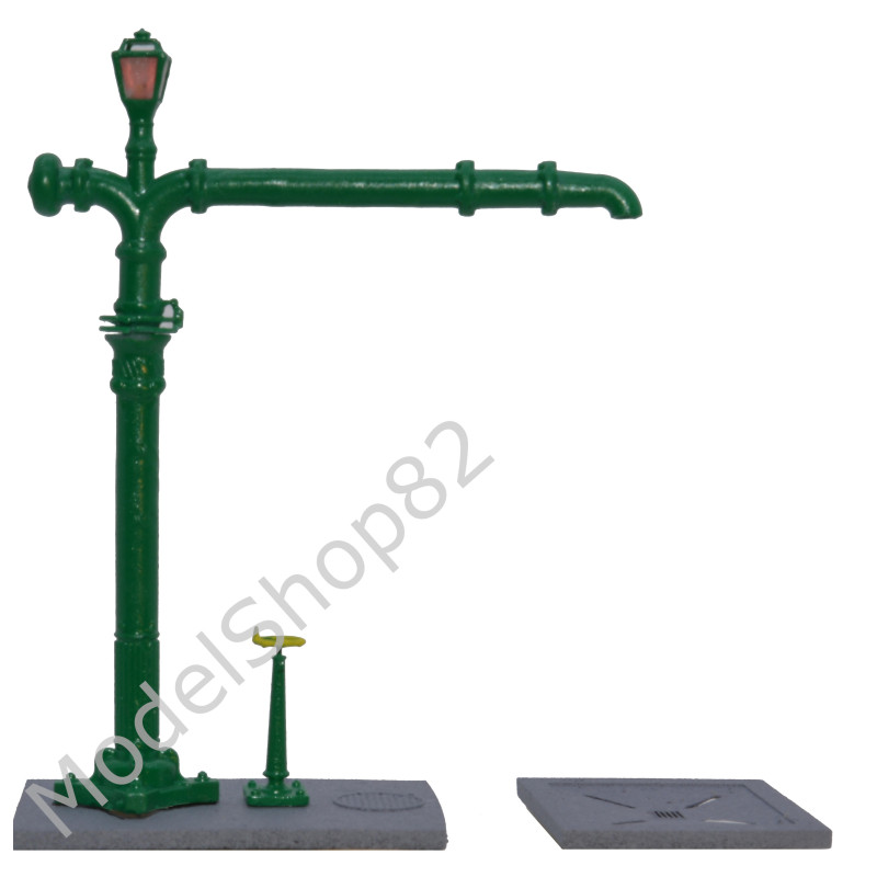 Colonna idrica FS con braccio girevole motorizzabile verde