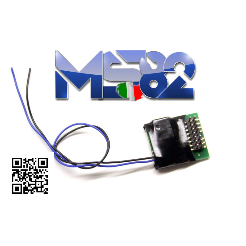 LaisDcc 870017 Decoder with Plux16 socket, 4 functions + stay alive wires