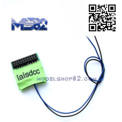 LaisDcc 870019 Decoder with 21MTC socket, 6 functions + stay alive wires
